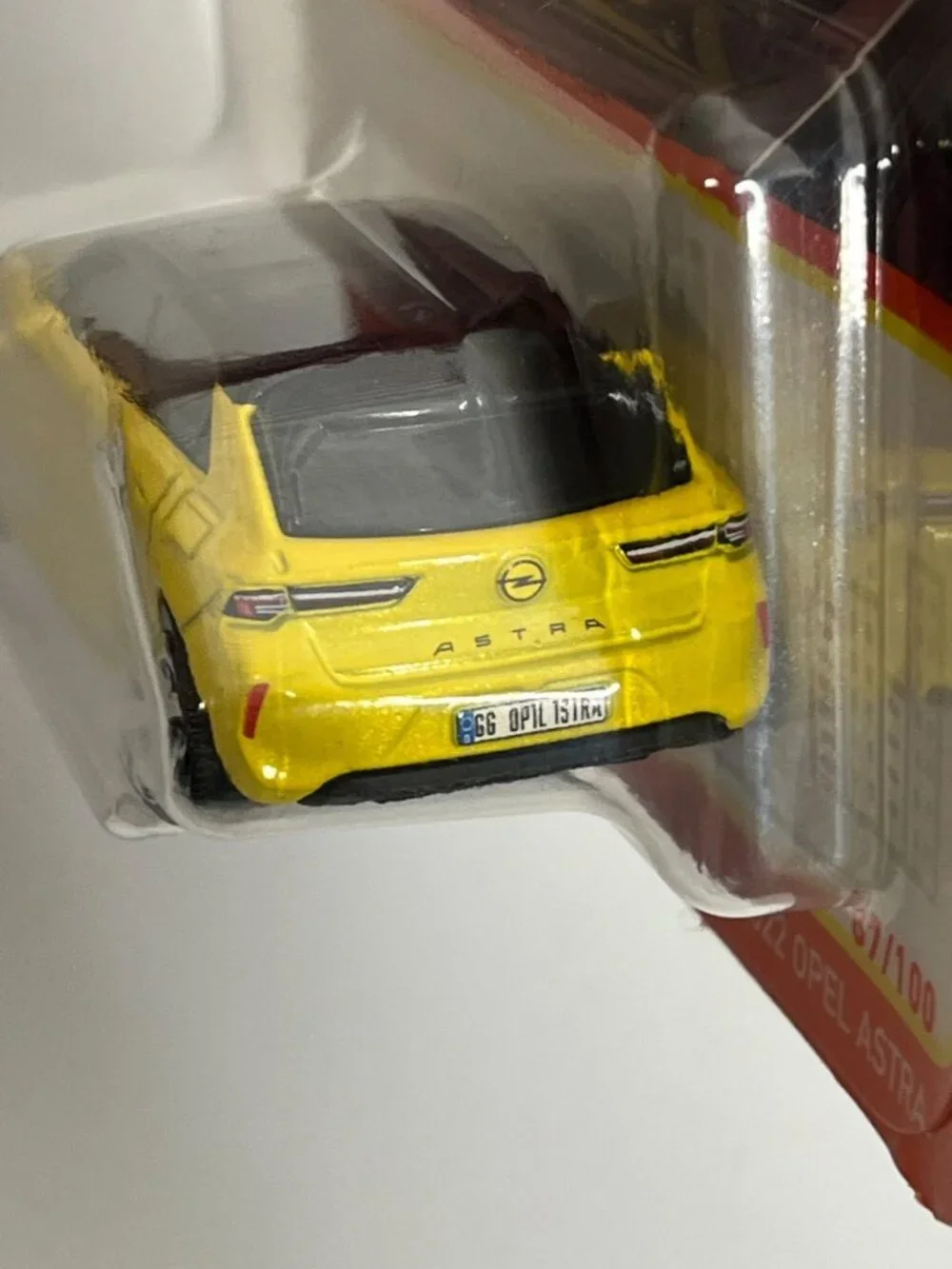 Matchbox 2024 Opel Astra Yellow Hatchback 1:64 Short Card Diecast